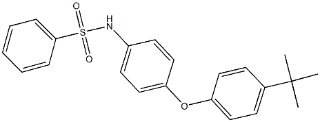 N-[4-(4-tert-butylphenoxy)phenyl]benzenesulfonamide Struktur