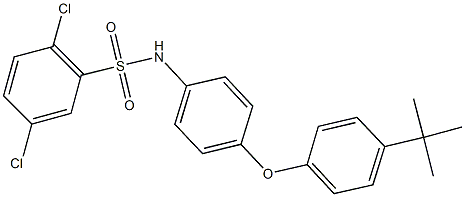 N-[4-(4-tert-butylphenoxy)phenyl]-2,5-dichlorobenzenesulfonamide Struktur