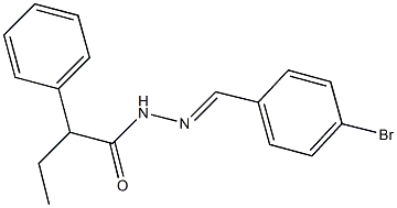 N'-(4-bromobenzylidene)-2-phenylbutanohydrazide Struktur