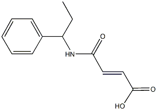 4-oxo-4-[(1-phenylpropyl)amino]-2-butenoic acid Struktur