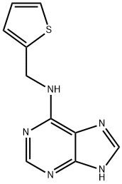 N-(9H-purin-6-yl)-N-(2-thienylmethyl)amine Struktur