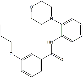 N-[2-(4-morpholinyl)phenyl]-3-propoxybenzamide Struktur