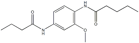 N-[4-(butyrylamino)-2-methoxyphenyl]pentanamide Struktur