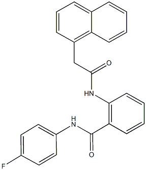 N-(4-fluorophenyl)-2-[(1-naphthylacetyl)amino]benzamide Struktur