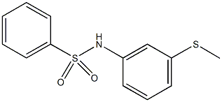 N-[3-(methylsulfanyl)phenyl]benzenesulfonamide Struktur