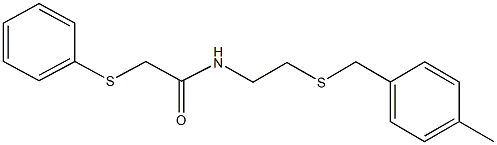 N-{2-[(4-methylbenzyl)sulfanyl]ethyl}-2-(phenylsulfanyl)acetamide Struktur