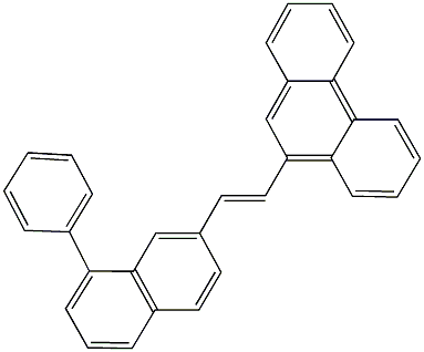 9-[2-(8-phenyl-2-naphthyl)vinyl]phenanthrene