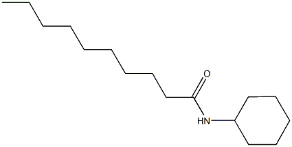 N-cyclohexyldecanamide Struktur