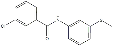 3-chloro-N-[3-(methylsulfanyl)phenyl]benzamide Struktur