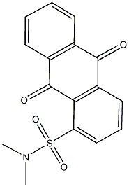 N,N-dimethyl-9,10-dioxo-9,10-dihydro-1-anthracenesulfonamide Struktur