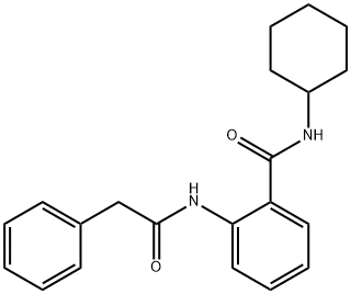 N-cyclohexyl-2-[(phenylacetyl)amino]benzamide Struktur