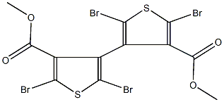 dimethyl 2,2',5,5'-tetrabromo-4,4'-bithiophene-3,3'-dicarboxylate Struktur