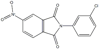 2-(3-chlorophenyl)-5-nitro-1H-isoindole-1,3(2H)-dione Struktur