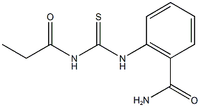 2-{[(propionylamino)carbothioyl]amino}benzamide Struktur