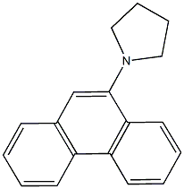 1-(9-phenanthryl)pyrrolidine Struktur