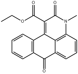 ethyl 3-methyl-2,7-dioxo-2,7-dihydro-3H-naphtho[1,2,3-de]quinoline-1-carboxylate Struktur