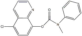 5-chloro-8-quinolinyl methyl(phenyl)carbamate Struktur