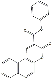 phenyl 3-oxo-3H-benzo[f]chromene-2-carboxylate Struktur