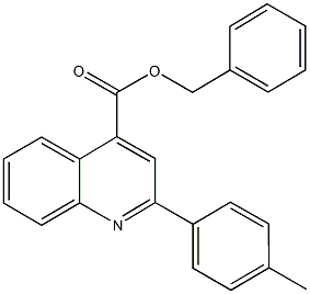 benzyl 2-(4-methylphenyl)-4-quinolinecarboxylate Struktur