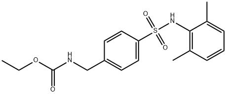 ethyl 4-[(2,6-dimethylanilino)sulfonyl]benzylcarbamate Struktur