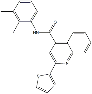 N-(2,3-dimethylphenyl)-2-(2-thienyl)-4-quinolinecarboxamide Struktur