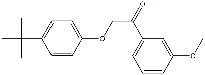 2-(4-tert-butylphenoxy)-1-(3-methoxyphenyl)ethanone Struktur