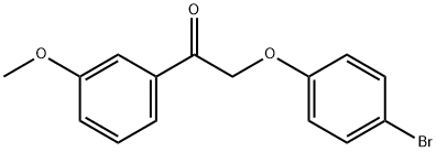 2-(4-bromophenoxy)-1-(3-methoxyphenyl)ethanone Struktur