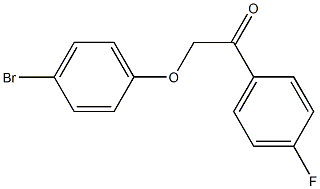 2-(4-bromophenoxy)-1-(4-fluorophenyl)ethanone Struktur