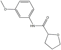 N-(3-methoxyphenyl)tetrahydro-2-furancarboxamide Struktur