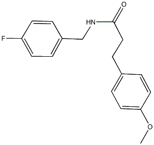 N-(4-fluorobenzyl)-3-(4-methoxyphenyl)propanamide Struktur