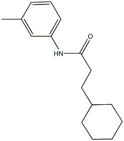 3-cyclohexyl-N-(3-methylphenyl)propanamide Struktur