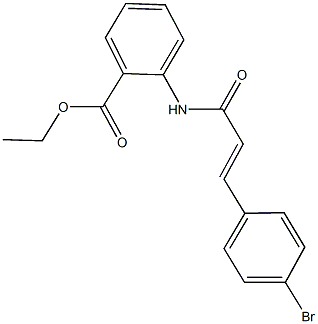 ethyl 2-{[3-(4-bromophenyl)acryloyl]amino}benzoate Struktur