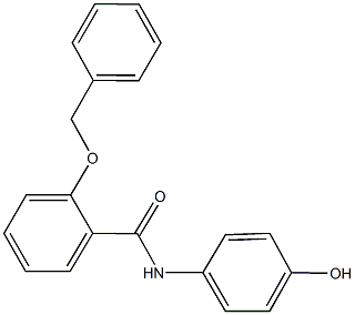 2-(benzyloxy)-N-(4-hydroxyphenyl)benzamide Struktur