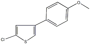 2-chloro-4-(4-methoxyphenyl)thiophene Struktur