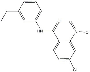 4-chloro-N-(3-ethylphenyl)-2-nitrobenzamide Struktur