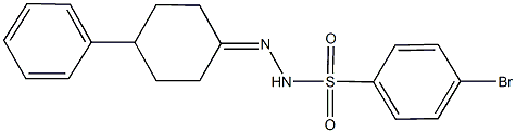 4-bromo-N'-(4-phenylcyclohexylidene)benzenesulfonohydrazide Struktur