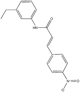 N-(3-ethylphenyl)-3-{4-nitrophenyl}acrylamide Struktur