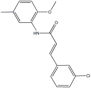 3-(3-chlorophenyl)-N-(2-methoxy-5-methylphenyl)acrylamide Struktur