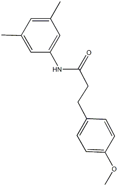 N-(3,5-dimethylphenyl)-3-(4-methoxyphenyl)propanamide Struktur