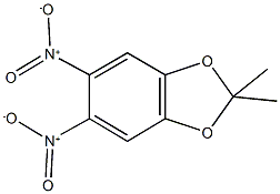 2,2-dimethyl-5,6-dinitro-1,3-benzodioxole Struktur