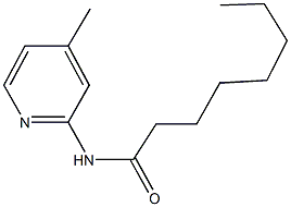 N-(4-methyl-2-pyridinyl)octanamide Struktur