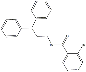 2-bromo-N-(3,3-diphenylpropyl)benzamide Struktur