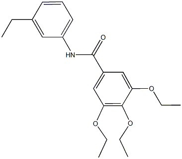 3,4,5-triethoxy-N-(3-ethylphenyl)benzamide Struktur