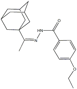 N'-[1-(1-adamantyl)ethylidene]-4-ethoxybenzohydrazide Struktur