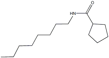 N-octylcyclopentanecarboxamide Struktur