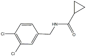 N-(3,4-dichlorobenzyl)cyclopropanecarboxamide Struktur