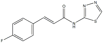 3-(4-fluorophenyl)-N-(1,3,4-thiadiazol-2-yl)acrylamide Struktur