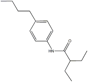 N-(4-butylphenyl)-2-ethylbutanamide Struktur