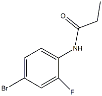 N-(4-bromo-2-fluorophenyl)propanamide Struktur