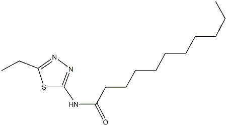 N-(5-ethyl-1,3,4-thiadiazol-2-yl)undecanamide Struktur